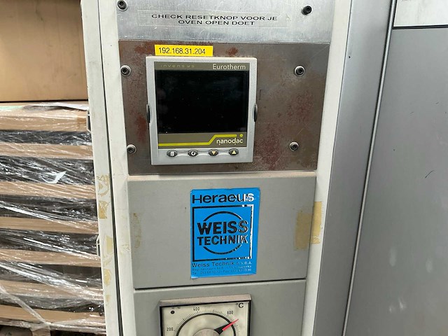 1996 vötsch efu 60/60 laboratoriumoven - afbeelding 5 van  10