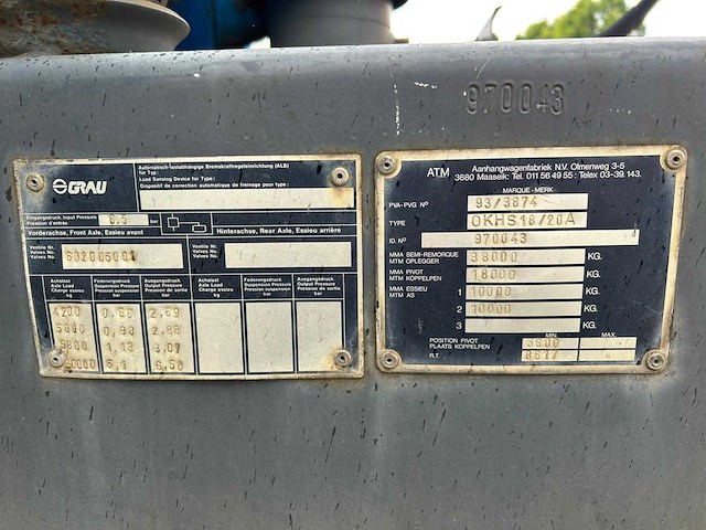 1997 a.t.m. 0khs 18/20a oplegger - afbeelding 13 van  13