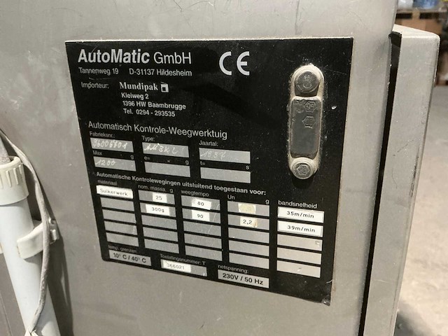 1997 automatic am3kl weegschaal - afbeelding 7 van  7