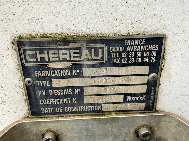 1997 chereau r18 koelwagen - afbeelding 3 van  21