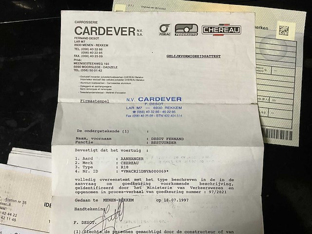 1997 chereau r18 koelwagen - afbeelding 11 van  21