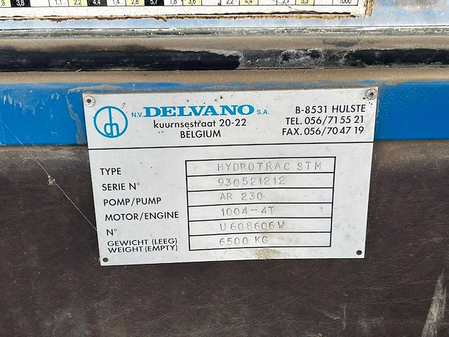 1997 delvano hydro-trac stn spuit - afbeelding 11 van  20