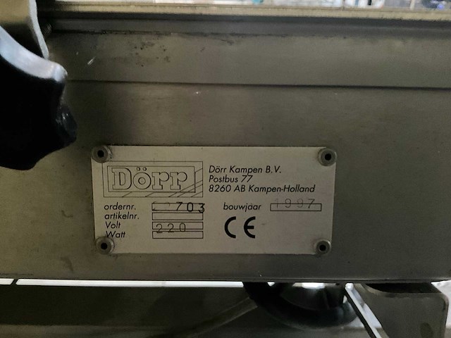 1997 dörr rvs werktafel - afbeelding 10 van  13