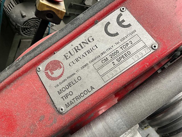 1997 euring cm2000 top2 centreermachine - afbeelding 3 van  8
