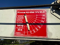 1997 klaas k16-25 mobiele aanhangwagenkraan met radiografische bediening - afbeelding 15 van  29