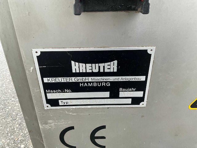 1997 kreuter tmk 100 uf 100p tempereermachine - afbeelding 9 van  9