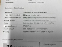 1997 liebherr ltl 1050 telescoopkraan 4wd - afbeelding 6 van  10