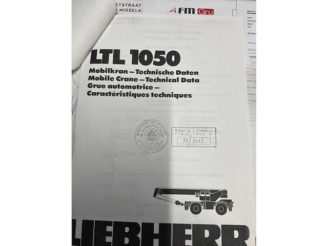 1997 liebherr ltl 1050 telescoopkraan 4wd - afbeelding 9 van  10