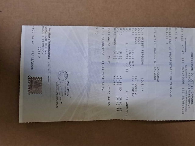 1997 massey ferguson 375 vintage tractor - afbeelding 7 van  15