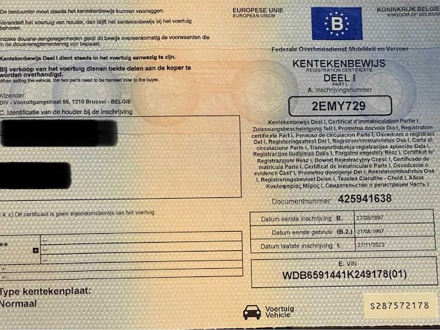1997 mercedes-benz sk 2639 6x4 vrachtwagen - afbeelding 23 van  27