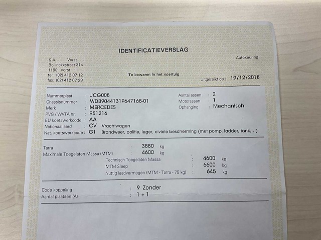 1997 mercedes-benz tn 412 de brandweerwagen - afbeelding 2 van  31