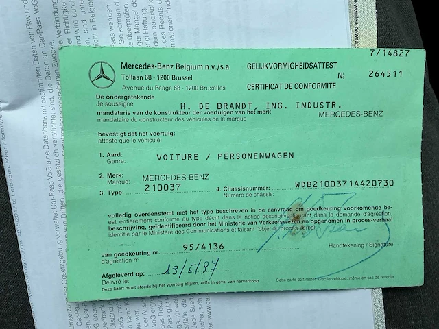1997 mercedes e230 elegance personenauto - afbeelding 18 van  26