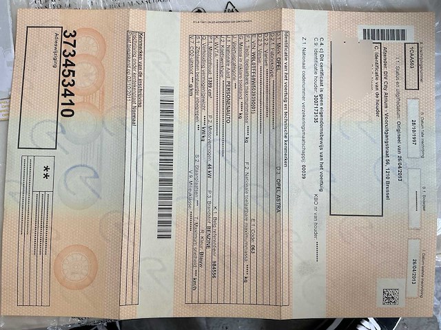 1997 opel astra t92 personenauto - afbeelding 20 van  35