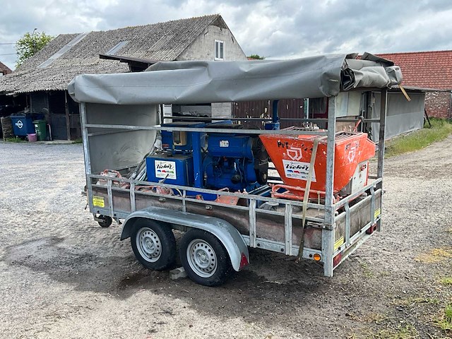 1997 pft g4 pft g4 pleistermachine met aanhangwagen en toebehoren - afbeelding 23 van  47