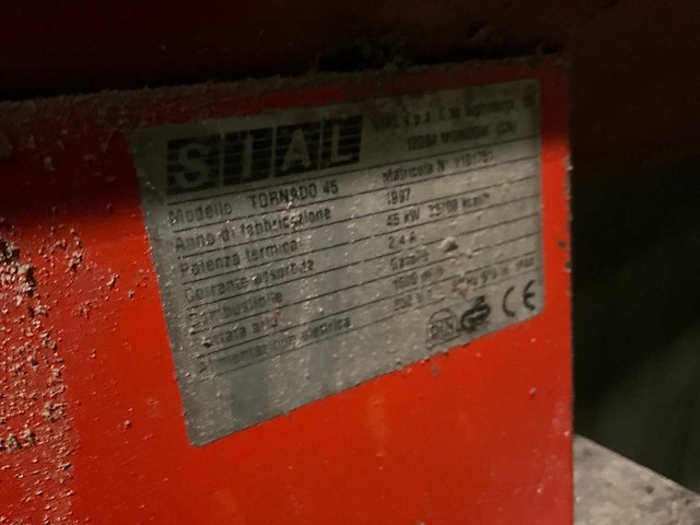 1997 sial tornado 45 heater stookolie+ partijen bevestigingsmateriaal - afbeelding 6 van  7