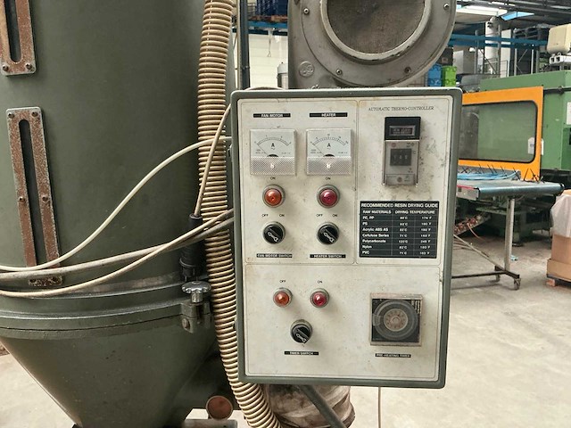 1997 tew hopper thd-100e verrijdbare kunststofdroger - afbeelding 2 van  4