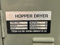 1997 tew hopper thd-100e verrijdbare kunststofdroger - afbeelding 4 van  4