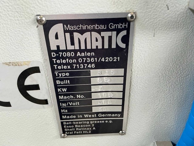 1998 almatic b15 multikopsboormachine - afbeelding 6 van  14