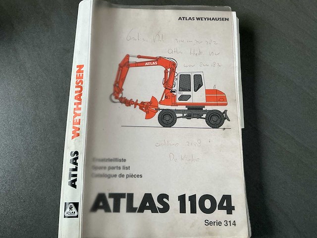 1998 atlas 1104 banden graafmachine - afbeelding 26 van  35
