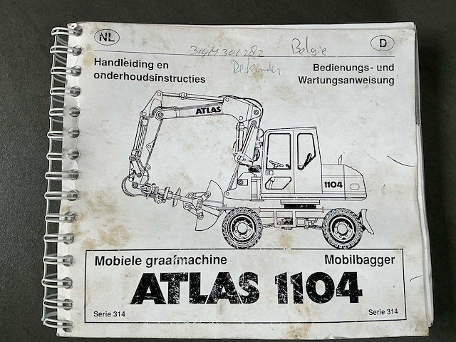 1998 atlas 1104 banden graafmachine - afbeelding 27 van  35