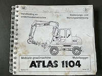 1998 atlas 1104 banden graafmachine - afbeelding 27 van  35