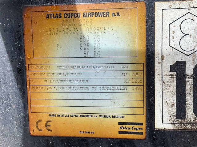 1998 atlascopco xas 56 luchtcompressor - afbeelding 2 van  13