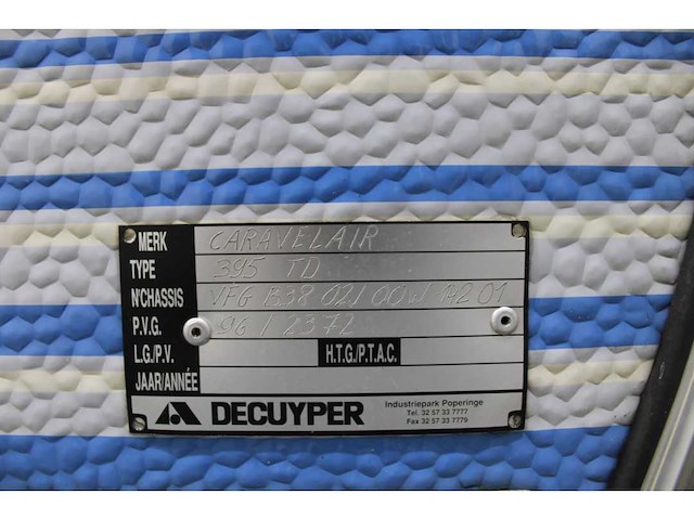 1998 caravelair 395td 395td caravan - afbeelding 24 van  25
