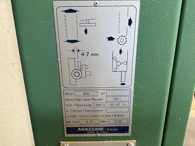 1998 constant philips 800 lintzaagmachine - afbeelding 6 van  13
