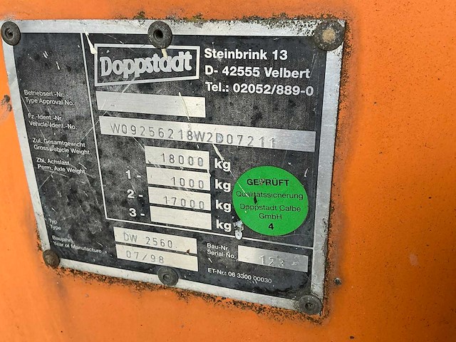 1998 doppstadt dw2560 mobiele breekinstallatie - afbeelding 29 van  30