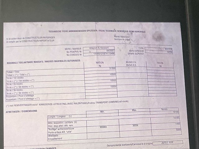 1998 gheysen & verpoort r 3121 b dieplader - afbeelding 27 van  27