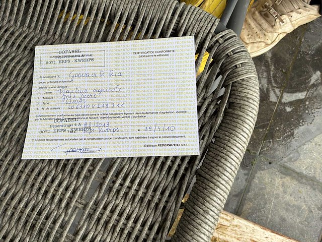 1998 john deer 6310 4wd landbouwtractor - afbeelding 18 van  46