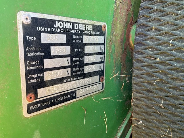 1998 john-deere 580 ronde balenpers - afbeelding 15 van  23