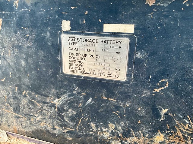 1998 komatsu fb20ex-5 elektrische vorkheftruck - afbeelding 9 van  29