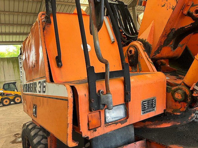 1998 liebherr 316 banden graafmachine - afbeelding 7 van  25