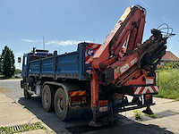 1998 man t33df vrachtwagen + atlas laadkraan 16m + container - afbeelding 2 van  12