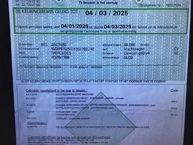 1998 mercedes-benz atego vrachtwagen - afbeelding 42 van  51