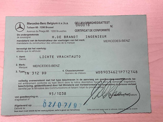 1998 mercedes-benz tn 312 dd - afbeelding 5 van  28
