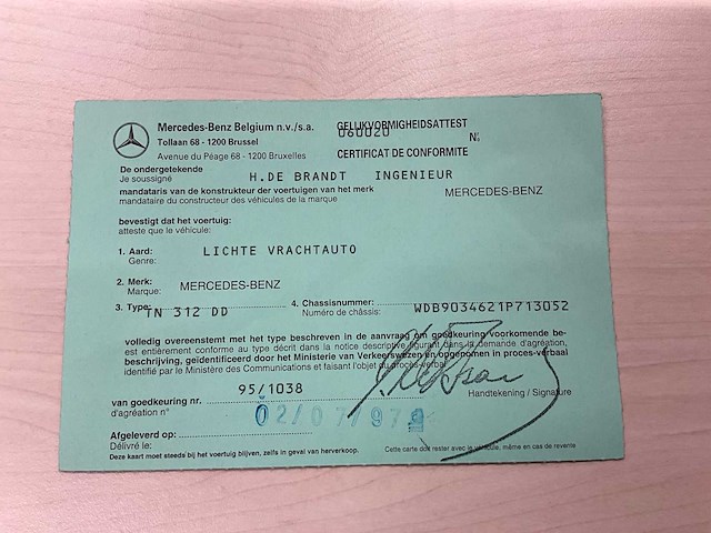 1998 mercedes-benz tn 312 dd - afbeelding 3 van  13