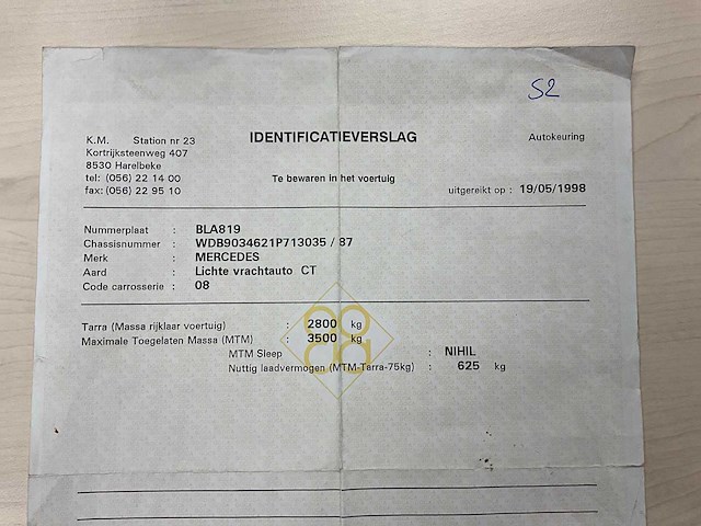 1998 mercedes-benz tn 312 dd - afbeelding 19 van  22