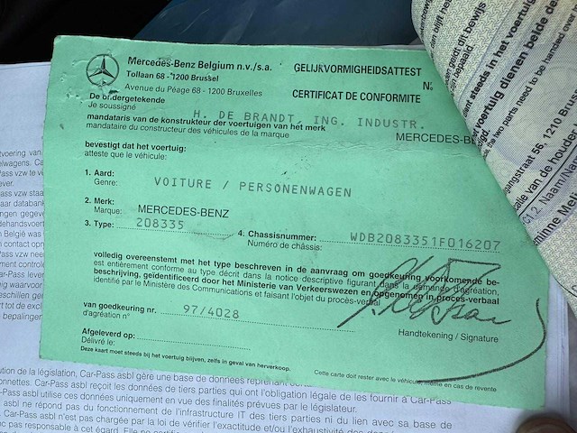 1998 mercedes clk200 personenauto - afbeelding 26 van  31