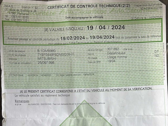 1998 mitsubishi canter depannagewagen / takelwagen - 7 plaatsen - functioneel - afbeelding 19 van  19