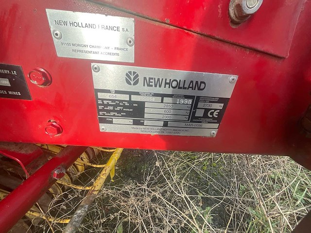1998 new holland 654 bale baler - afbeelding 10 van  18