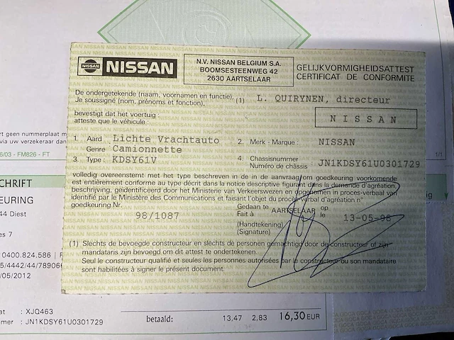 1998 nissan patrol gr personenauto lichte vracht - afbeelding 28 van  41