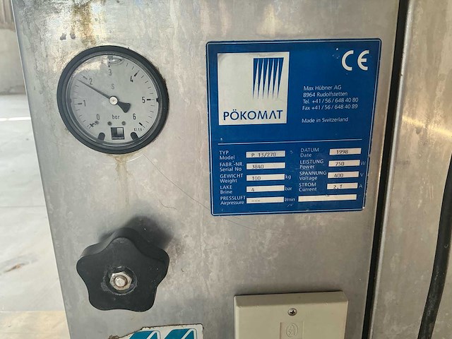 1998 pökomat p13/270 pekel-/injectiemachine - afbeelding 4 van  5