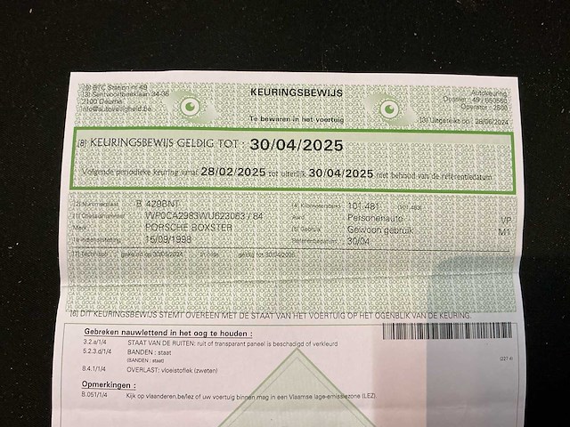 1998 porsche boxter personenauto - afbeelding 19 van  29