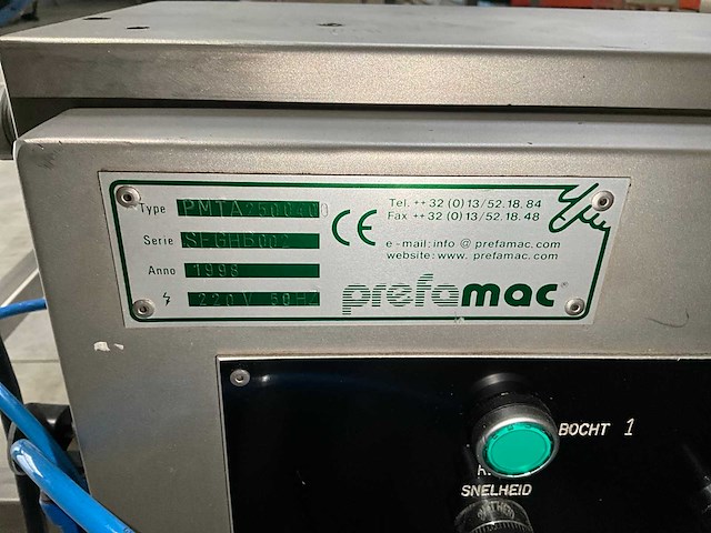 1998 prefamac pmta2500400 transportband - afbeelding 18 van  18