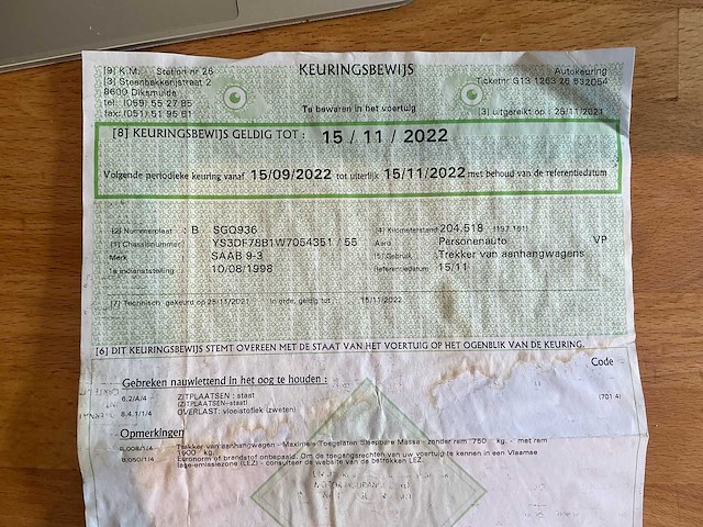 1998 saab 93 personenauto - afbeelding 28 van  37