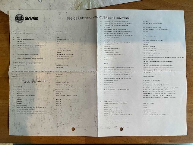 1998 saab 93 personenauto - afbeelding 30 van  37