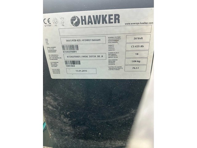 1998 tennant 64000 zelfrijdende veegmachine - afbeelding 56 van  73