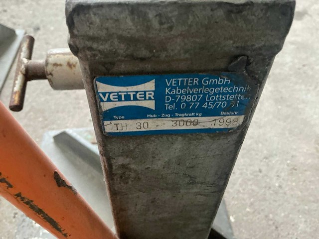 1998 vetter th30 hand hydraulische haspellift (2x) - afbeelding 7 van  7